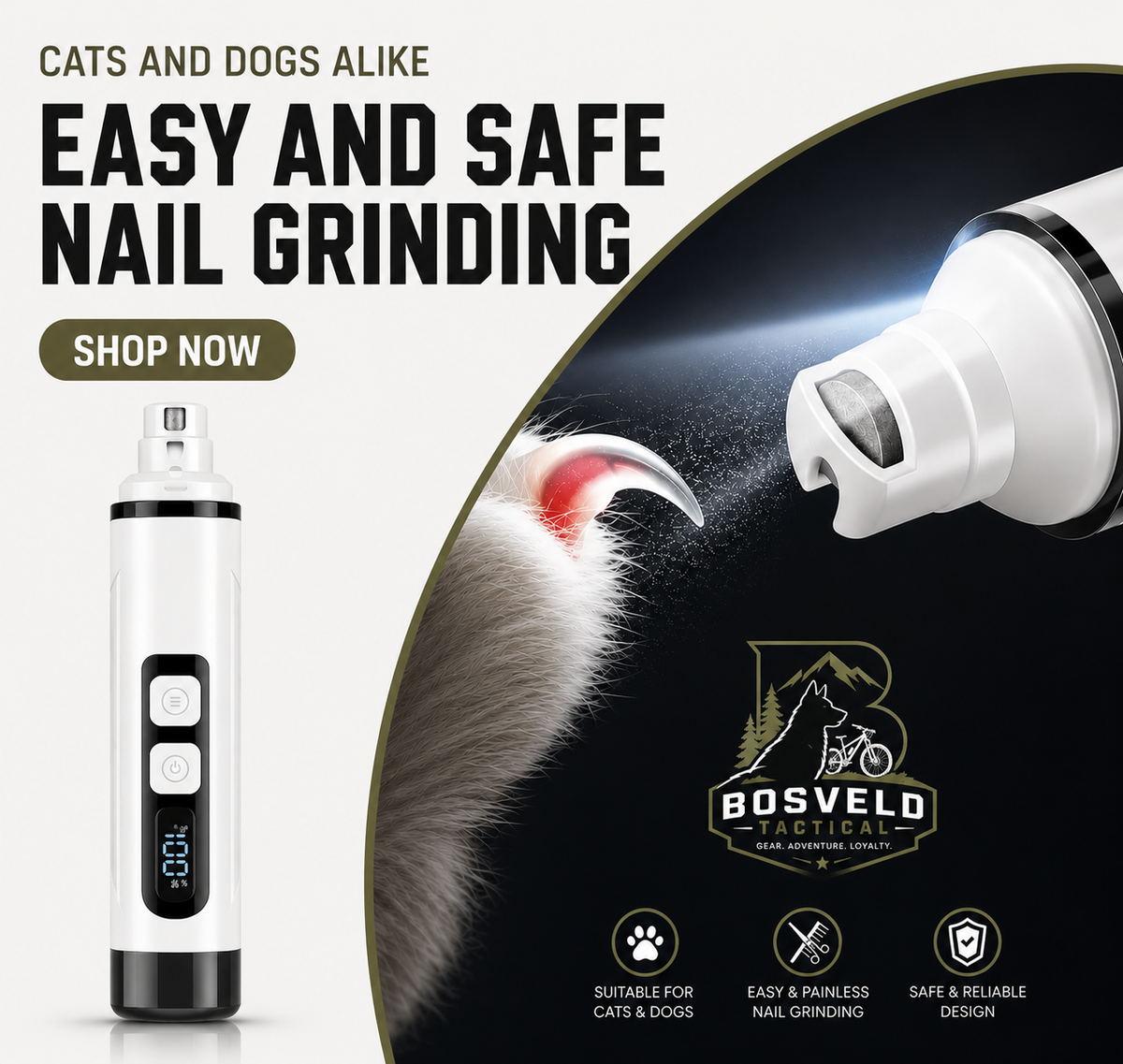 PawGuard Pro Nail Grinder & Safety Clipper Set