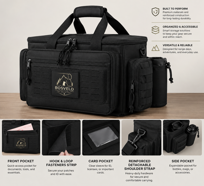 RangeCommander XS – Tactical 12-Pistol Range Bag