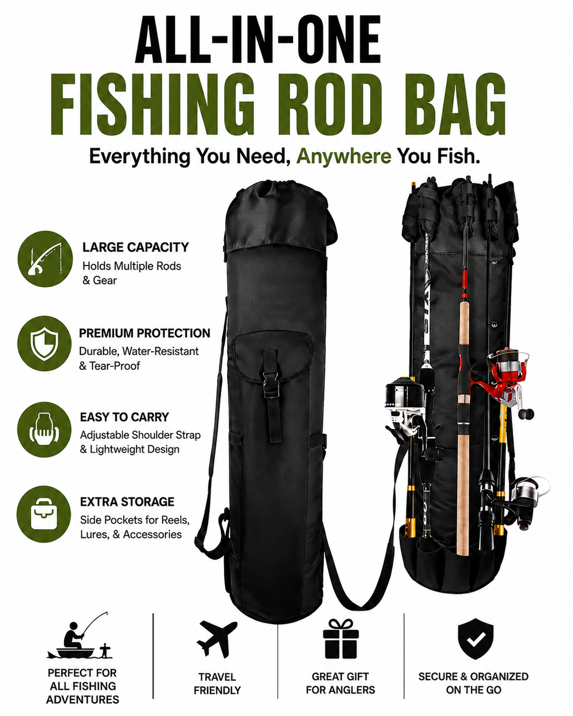 BushCast Rod Bag