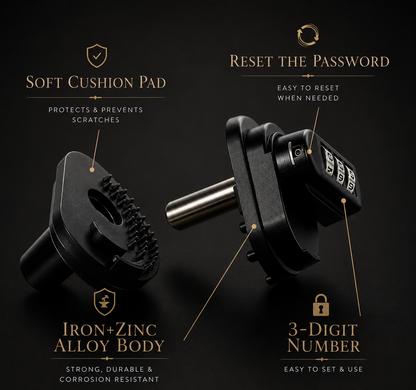 Heavy-Duty Zinc Alloy Combination Trigger Lock