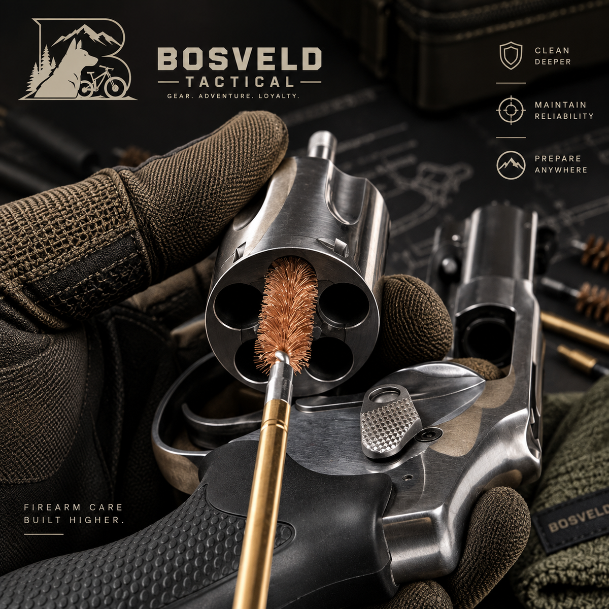 Tactical Cleaning Kit | 20pcs Gun Cleaning and Maintenance Set